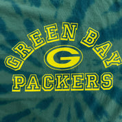 J- Green Bay Packers NFL Text Tie Dye Tee - L