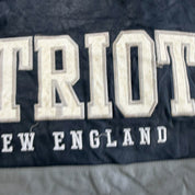 J- Vintage New England Patriots NFL Embroidered Logo Leather Jackets - XL