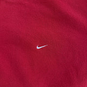 J- Vintage Nike Embroidered Swoosh Made In USA Red Crewneck - L