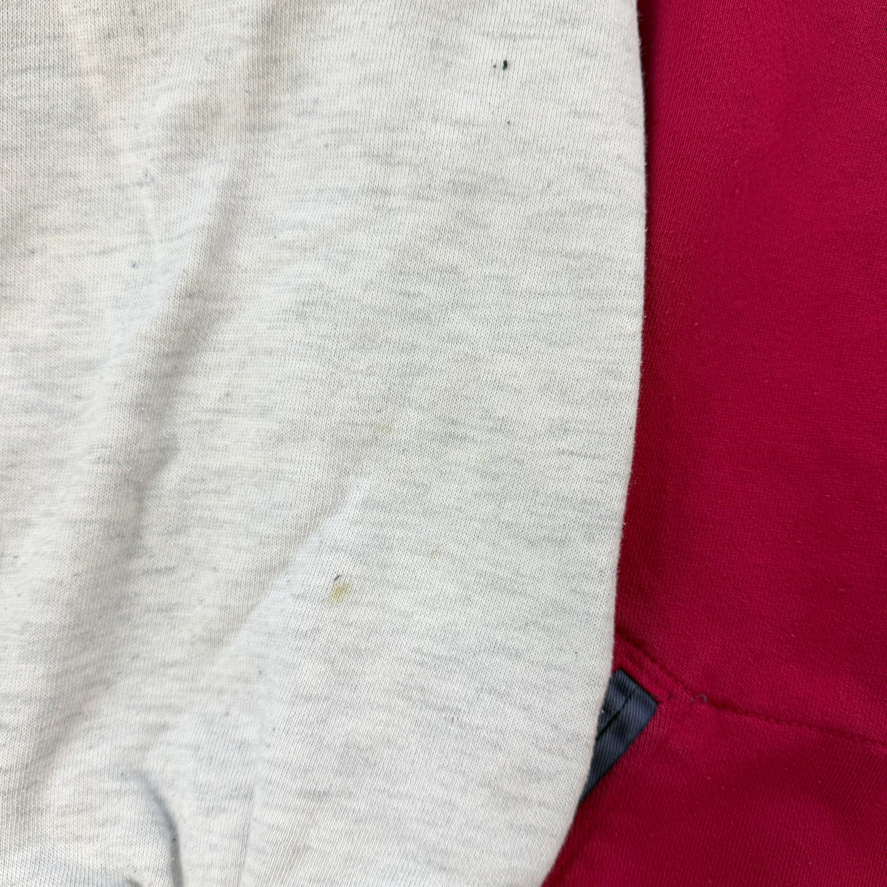 J- Vintage Nike Embroidered Text & Swoosh Henley Hoodie - M