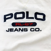 J- Vintage Ralph Lauren Polo Jeans Embroidered Text Crewneck - XL