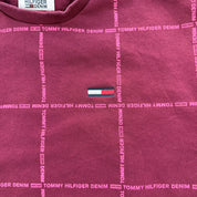 J- Vintage Tommy Hilfiger Denim Text Design Crewneck - M