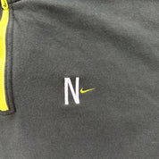 J- Vintage Nike Embroidered Swoosh Quarter Zip Crewneck - M