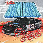 J- Vintage Nascar Dale Earnhardt The Intimidator All Over Print Made In USA Crewneck - 2XL