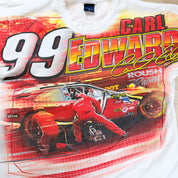 J- Vintage Nascar Carl Edwards Roush Racing Jumbo Print Tee- L