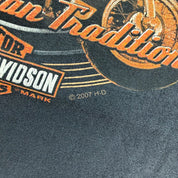J- Vintage '07 Harley Davidson Owen Sound Ontario Graphic Tee - XL