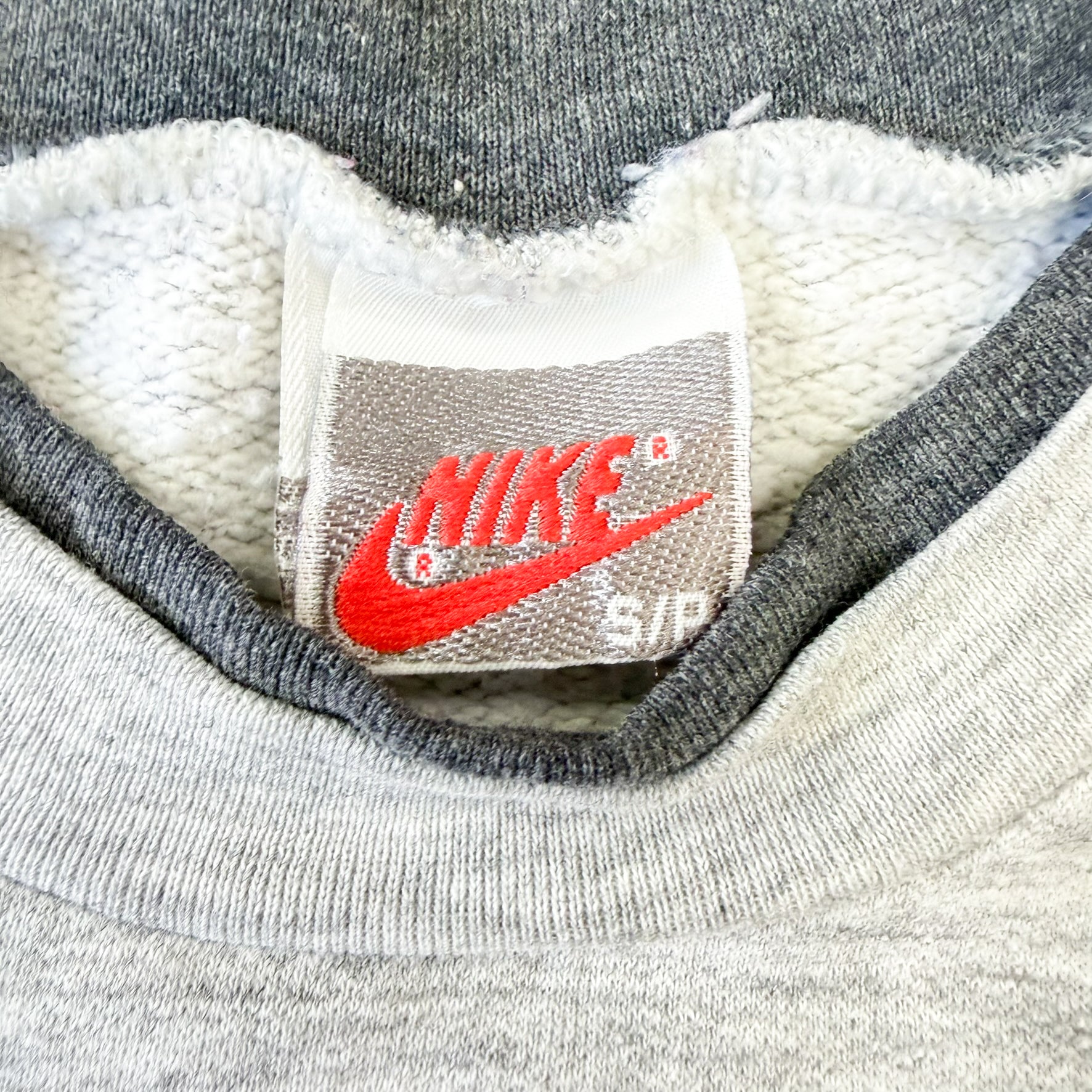 J- Vintage Nike Puff Text Crewneck - S