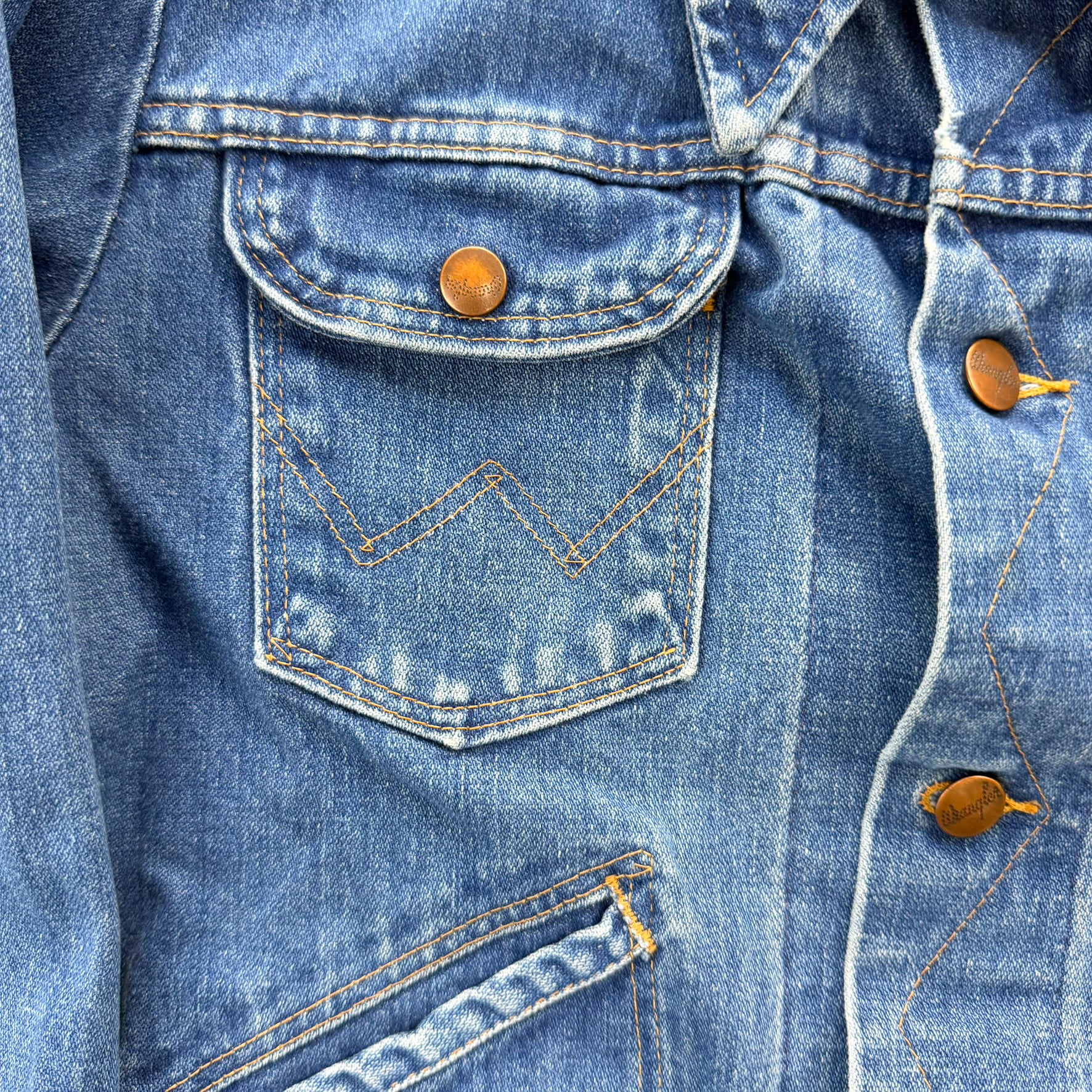 J- Vintage Wrangler No Fault Denim Made In USA Denim Jacket - S