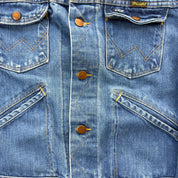 J- Vintage Wrangler No Fault Denim Made In USA Denim Jacket - S