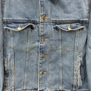 J- Vintage Wrangler Hero Flannel Lined Denim Jacket - M