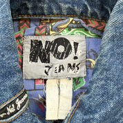 J- Vintage 80's No Jeans! Beads Detailing Denim Jacket - M