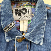J- Vintage 80's No Jeans! Beads Detailing Denim Jacket - M