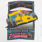 J- Vintage '90 Molson Indy Vancouver Race Made In USA Single Stitch Tee - L