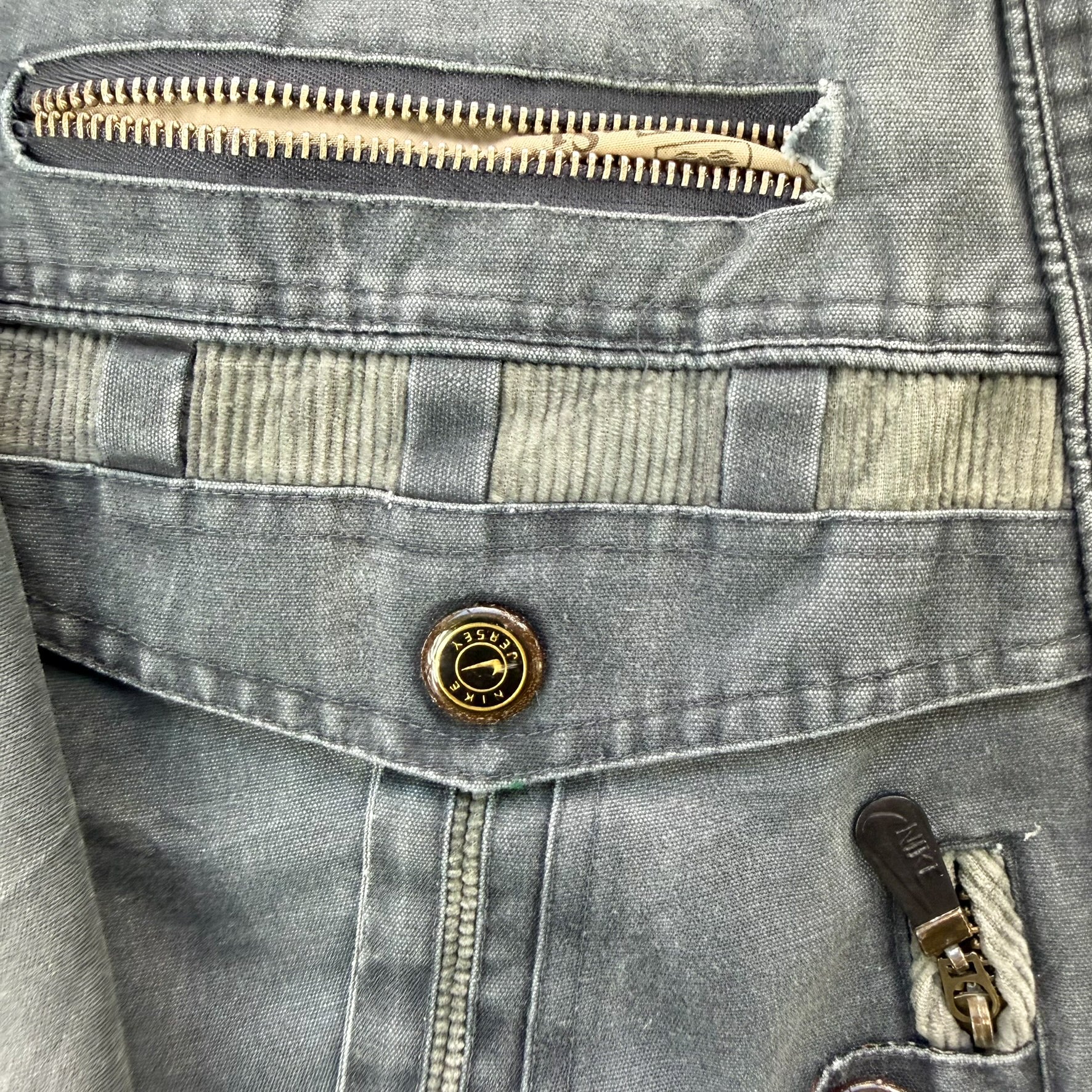 J- Vintage Nike Team Zip Up Bomber Jacket - 3XL