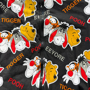 J- Vintage Disney Winnie The Pooh Reversible Graphic Bomber Jacket - L