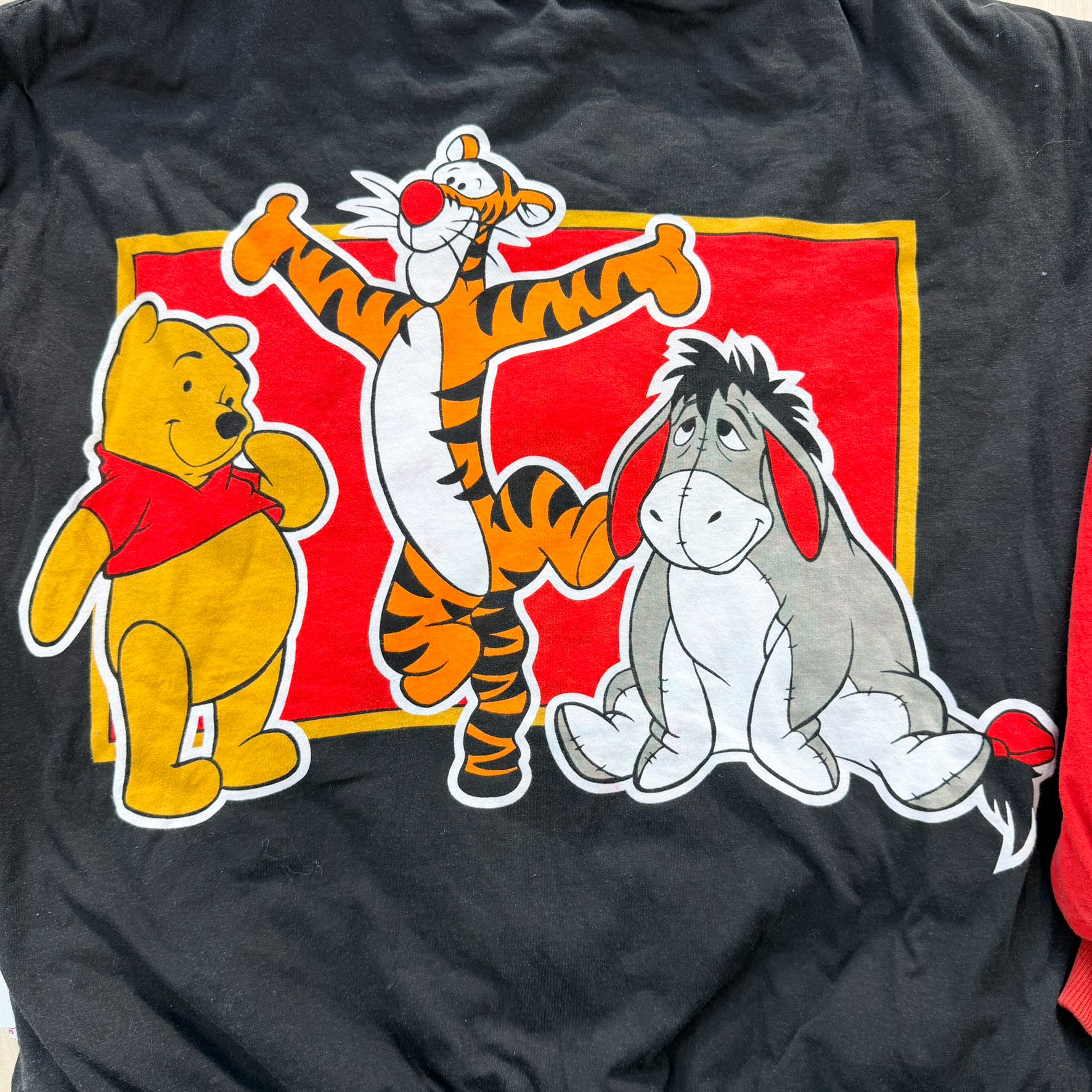 J- Vintage Disney Winnie The Pooh Reversible Graphic Bomber Jacket - L