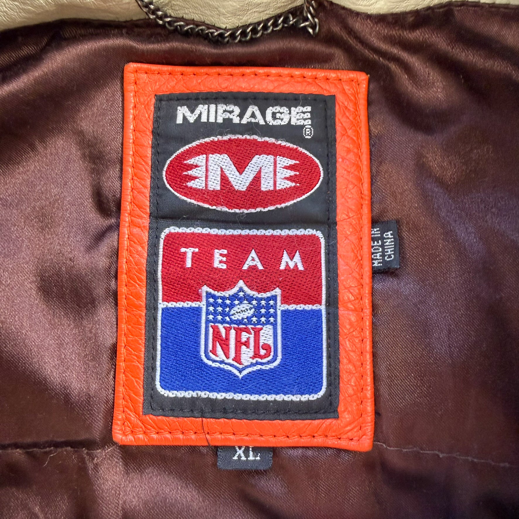 J- Vintage Cleveland Browns NFL Mirage Leather Jacket - XL