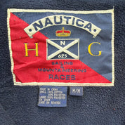 J- Vintage Nautica Sailing Polar Fleece Lined Zip Up Jacket - M