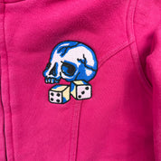 J- Vintage Ed Hardy Winner Takes All Bedazzled Skull Sherpa Lined Hoodie - XS