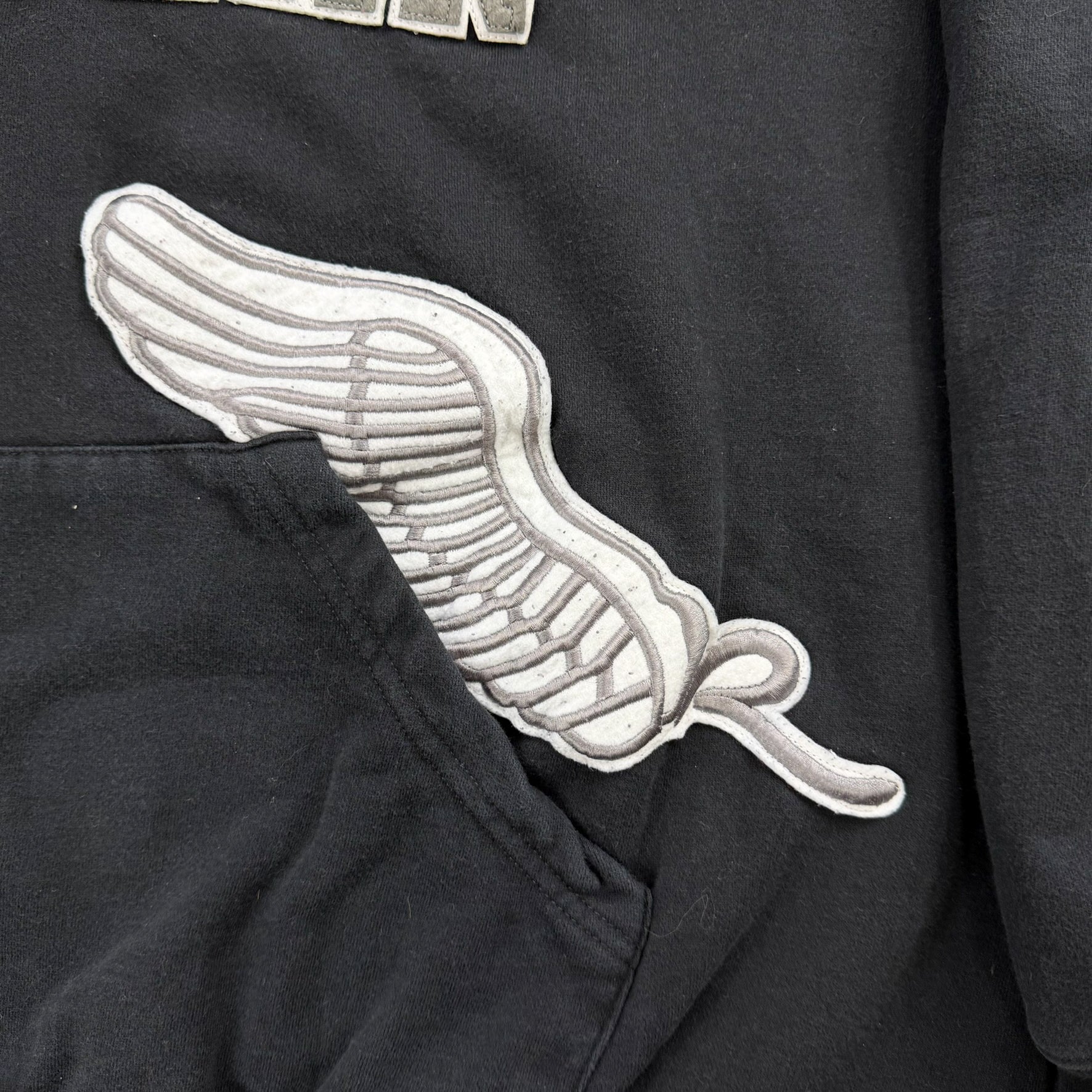 J- Vintage Rocawear Embroidered Chenille Text Hoodie - 2XL