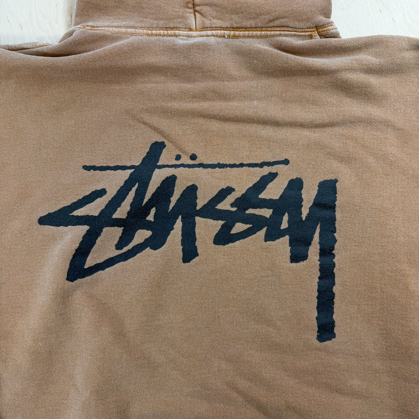 J- Vintage Stussy Ying Yang & Text Made In USA Hoodie - XL