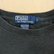 J- Vintage Polo Ralph Lauren Embroidered Dark Grey Crewneck - L