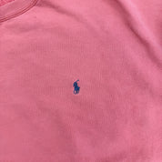 J- Vintage Polo Ralph Lauren Embroidered Pink Crewneck - 2XL