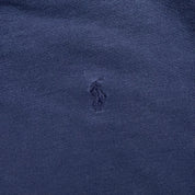 J- Vintage Polo Ralph Lauren Embroidered Navy Waffle Crewneck - L