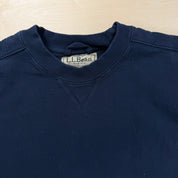 J- Vintage LL Bean Blank Navy Crewneck - 2XL