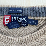 J- Vintage Chaps Polo Ralph Lauren Knit Sweater- XL