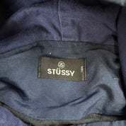 J- Vintage Stussy Fishtail Zip Up Rain Jacket - L