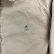 J- Vintage Polo Ralph Lauren Plaid Lined Zip Up Harrington Jacket - L