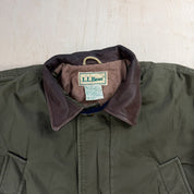 J- Vintage LL Bean Fleece/Quilt Lined Barn Jacket - L