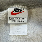 J- Vintage 90s Nike Embroidered Swoosh Made In USA Grey Crewneck - M