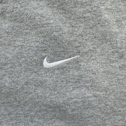 J- Vintage 90s Nike Embroidered Swoosh Made In USA Grey Crewneck - M