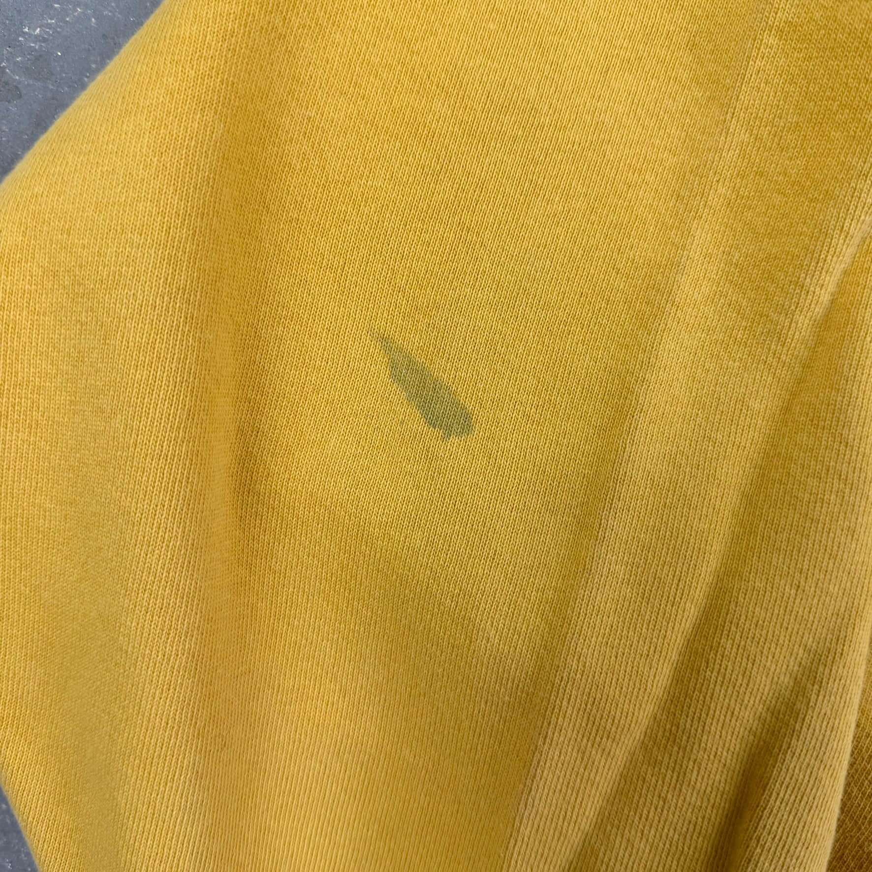 J- Vintage HG Vintage Calgary Embroidered Text Yellow Russell Made In USA Crewneck - 2XL