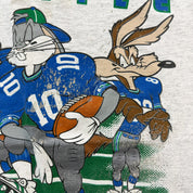 J- Vintage '93 Seattle Seahawks NFL Looney Tunes Graphic Single Stitch Tee - M