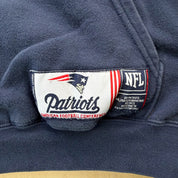 J- Vintage New England Patriots NFL Embroidered Text & Logo Hoodie - XL