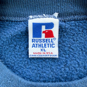 J- Vintage HG Vintage Los Angeles Embroidered Text Light Blue Russell Made In USA Crewneck - XL