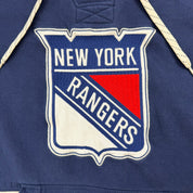 J- New York Rangers NHL CCM Jersey Style Hoodie - M