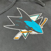 J- San Jose Sharks NHL Logo Old Time Hockey Hoodie - XL