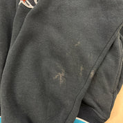 J- Vintage San Jose Sharks NHL Starter Embroidered Chenille Text Hoodie - L