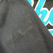 J- Vintage San Jose Sharks NHL Starter Embroidered Chenille Text Hoodie - L