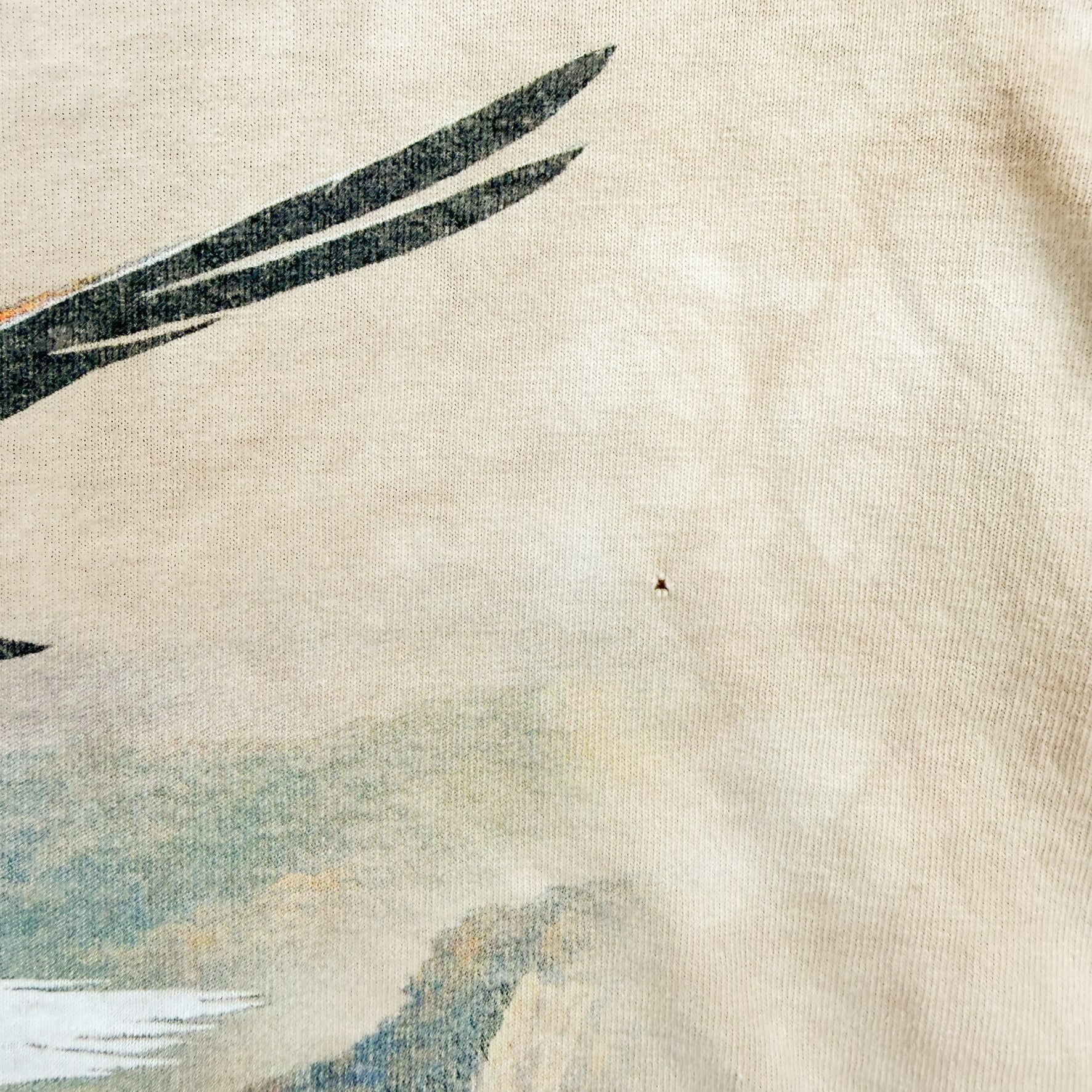 J- Vintage '00 The Mountain Eagle On Tree Branch Acid Wash Graphic Tee -  L