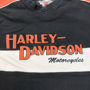 J- Harley Davidson Motorcycles Embroidered Text Crewneck - S