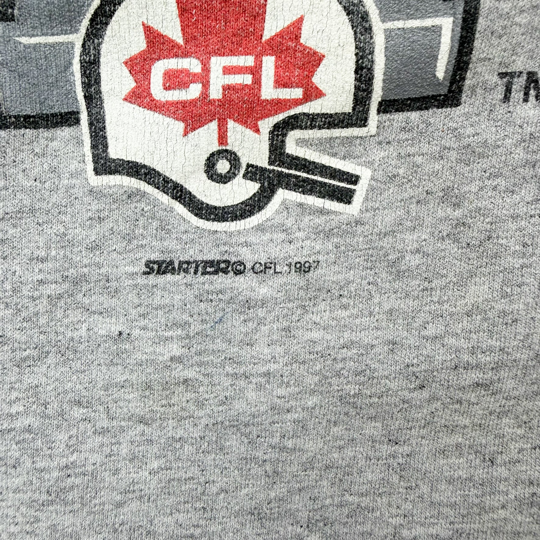 J- Vintage '97 CFL Edmonton Grey Cup Starter Graphic Crewneck - M
