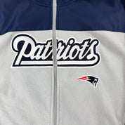 J- Vintage New England NFL Reebok Patriots Zip Up Polar Fleece - M