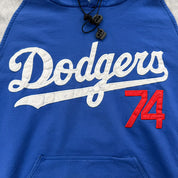 J- Los Angeles Dodgers Jansen 74 MLB Embroidered Hoodie - L