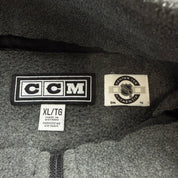 J- Los Angeles Kings NHL CCM Embroidered Logo Zip Up Polar Fleece- XL