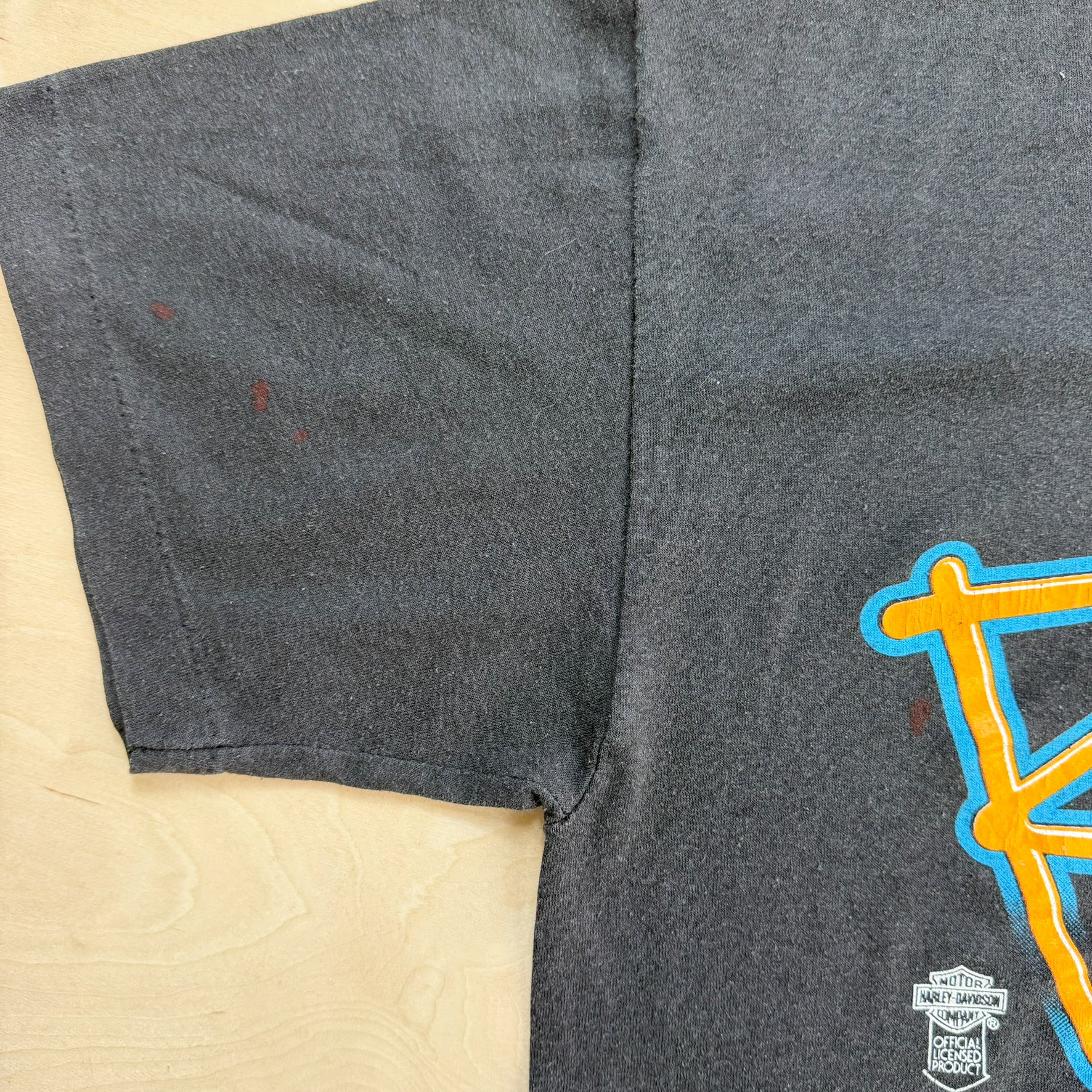 J- Vintage '87 Harley Davidson James Dean Rebel Rider Single Stitch Tee - XL